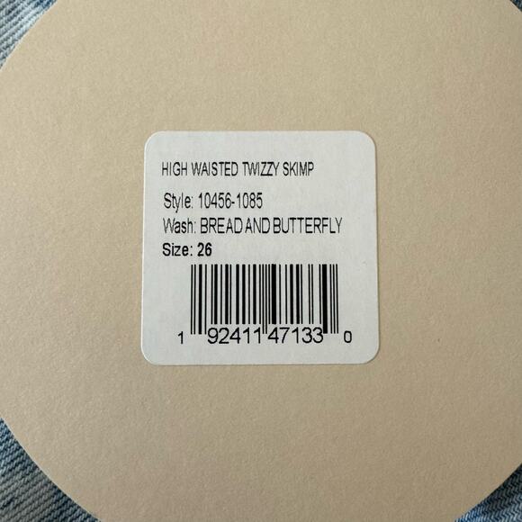 MOTHER SNACKS High Waisted Twizzy Skimp Bread & Butterfly Jeans Size 27 NWT - Picture 12 of 16
